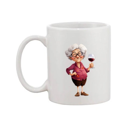 Mug - 11oz - OAP - Lady with a drink 6