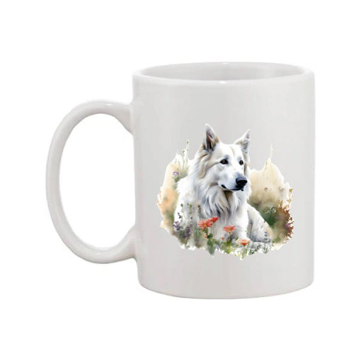 Mug - 11oz - White Swiss Shepherd 9 (GSD)