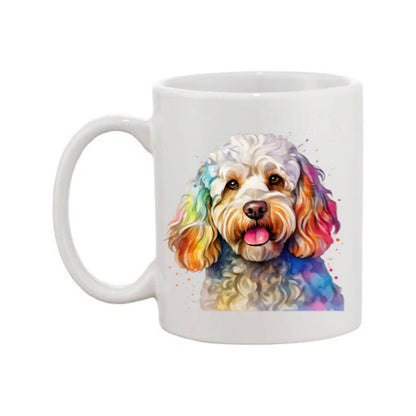 Mug - 11oz - Cockapoo in vibrant watercolours 4