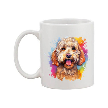 Mug - 11oz - Cockapoo in vibrant watercolours 3