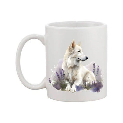 Mug - 11oz - White Swiss Shepherd 3 (GSD)