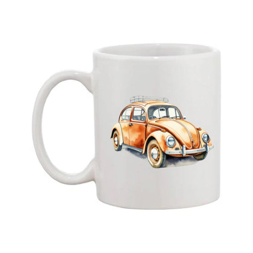 Mug - 11oz - VW Beetle - Orange