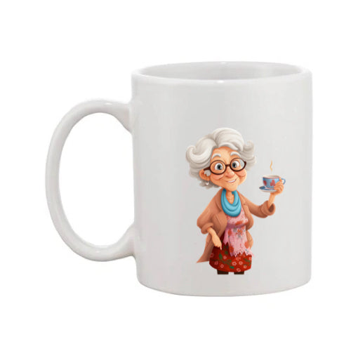 Mug - 11oz - OAP - Lady with a cuppa 1