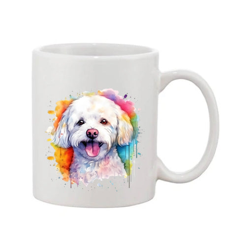Mug - 11oz - Bichon Frise dog in vibrant watercolours 4