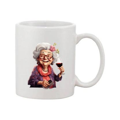 Mug - 11oz - OAP - Lady with a drink 1