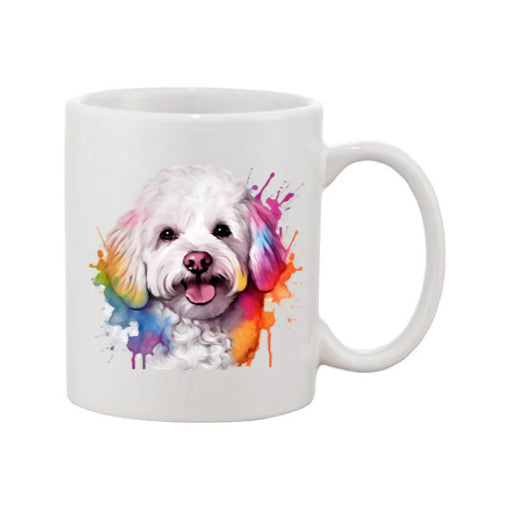 Mug - 11oz - Bichon Frise dog in vibrant watercolours 2