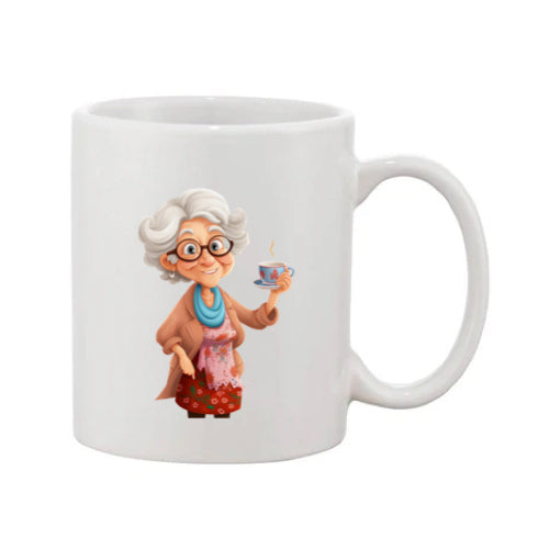 Mug - 11oz - OAP - Lady with a cuppa 1