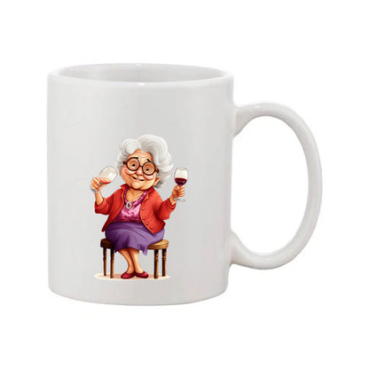 Mug - 11oz - OAP - Lady with a drink 4