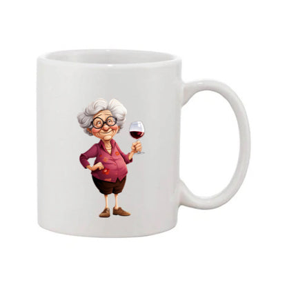 Mug - 11oz - OAP - Lady with a drink 6