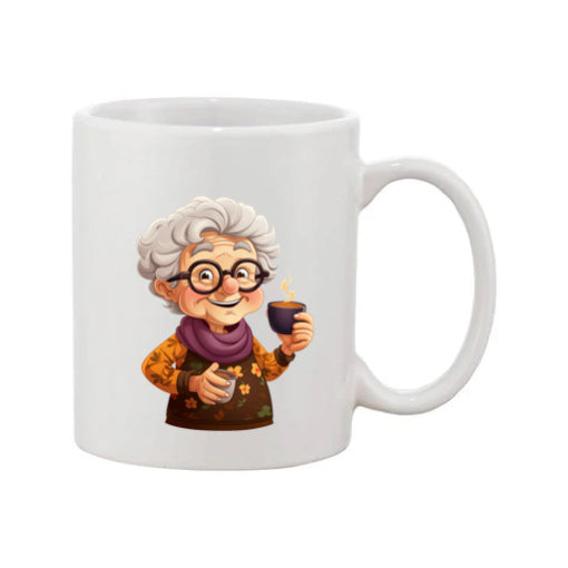 Mug - 11oz - OAP - Lady with a drink 3