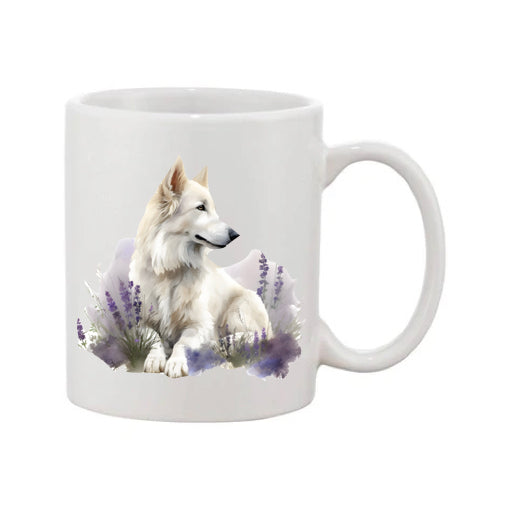 Mug - 11oz - White Swiss Shepherd 3 (GSD)