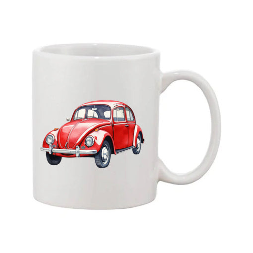 Mug - 11oz - VW Beetle - Red