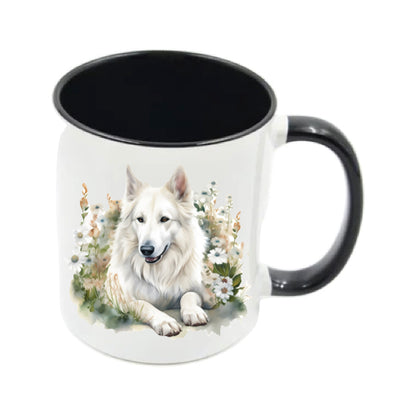 Mug - 11oz - White Swiss Shepherd 1 (GSD)