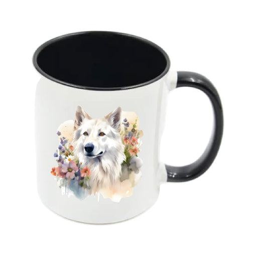Mug - 11oz - White Swiss Shepherd 10 (GSD)