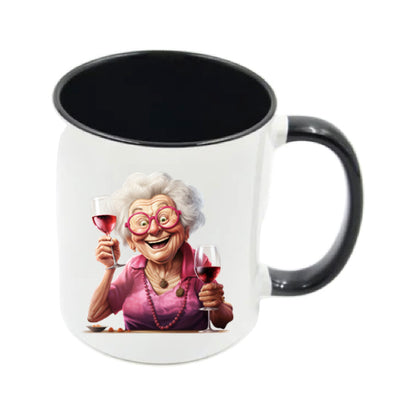 Mug - 11oz - OAP - Lady with a drink 2