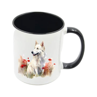Mug - 11oz - White Swiss Shepherd 7 (GSD)