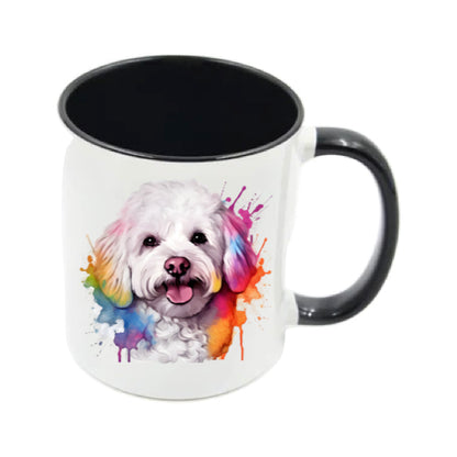 Mug - 11oz - Bichon Frise dog in vibrant watercolours 2