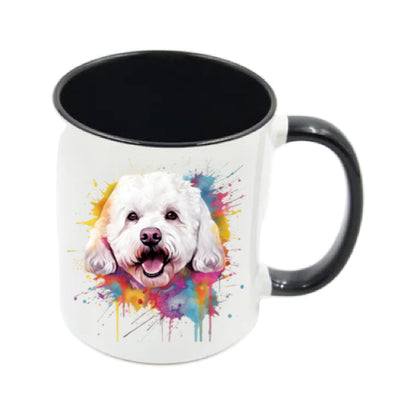 Mug - 11oz - Bichon Frise dog in vibrant watercolours 1