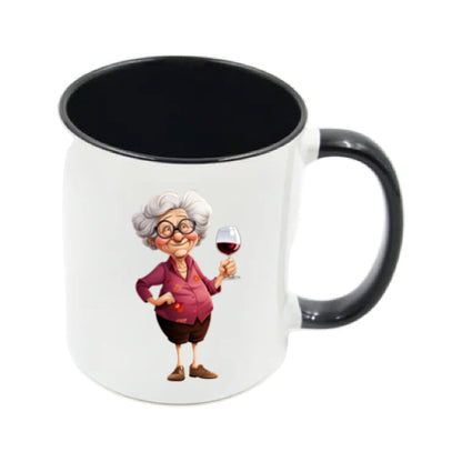 Mug - 11oz - OAP - Lady with a drink 6