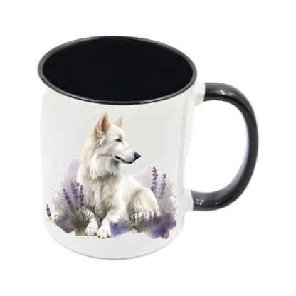 Mug - 11oz - White Swiss Shepherd 3 (GSD)
