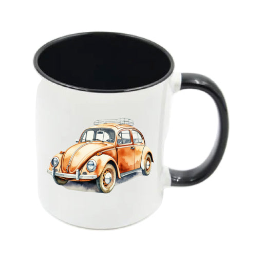 Mug - 11oz - VW Beetle - Orange