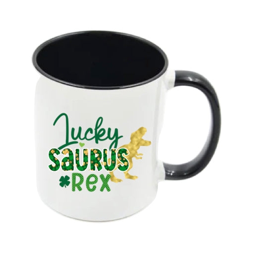 Mug - 11oz - St Patricks Day - Lucky Saurus Rex