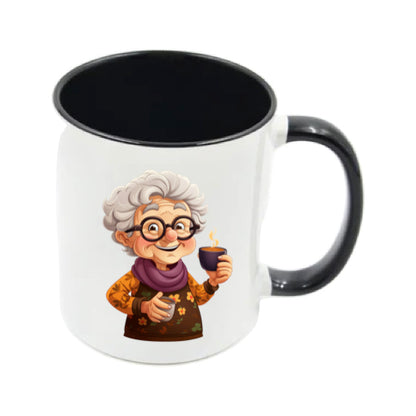 Mug - 11oz - OAP - Lady with a drink 3