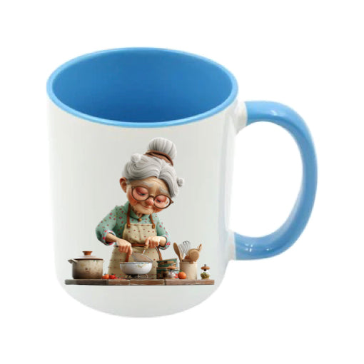 Mug - 11oz - OAP - Lady cooking 2