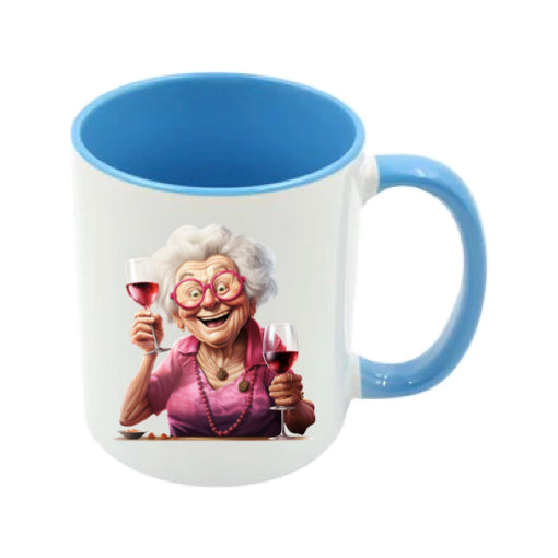 Mug - 11oz - OAP - Lady with a drink 2