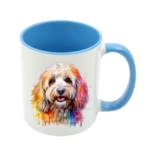 Mug - 11oz - Cockapoo in vibrant watercolours 2