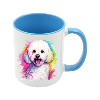 Mug - 11oz - Bichon Frise dog in vibrant watercolours 3