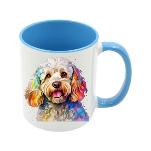 Mug - 11oz - Cockapoo in vibrant watercolours 4