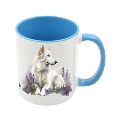 Mug - 11oz - White Swiss Shepherd 3 (GSD)