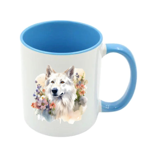 Mug - 11oz - White Swiss Shepherd 10 (GSD)