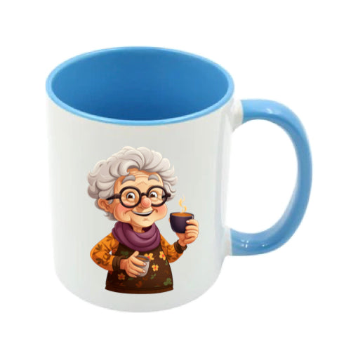 Mug - 11oz - OAP - Lady with a drink 3