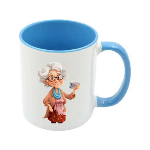 Mug - 11oz - OAP - Lady with a cuppa 1