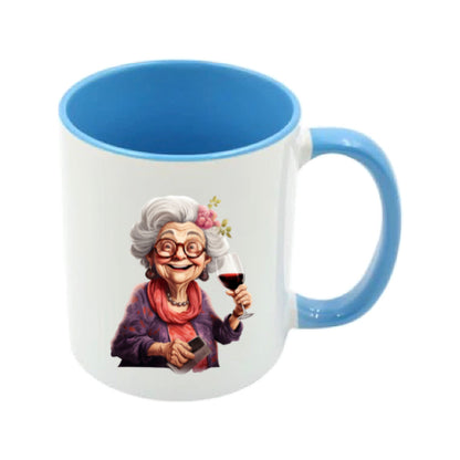 Mug - 11oz - OAP - Lady with a drink 1