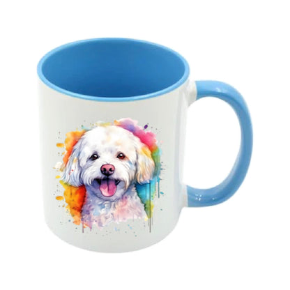 Mug - 11oz - Bichon Frise dog in vibrant watercolours 4