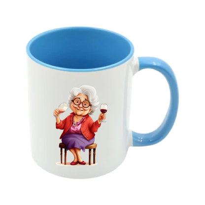 Mug - 11oz - OAP - Lady with a drink 4
