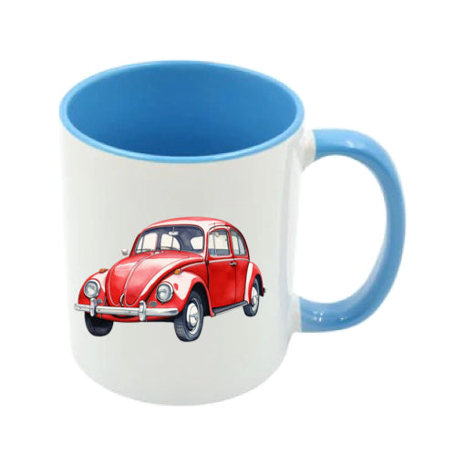 Mug - 11oz - VW Beetle - Red