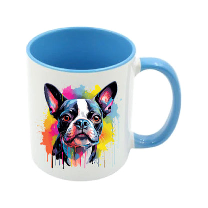 Mug - 11oz - Boston Terrier in vibrant watercolours 1