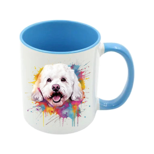 Mug - 11oz - Bichon Frise dog in vibrant watercolours 1