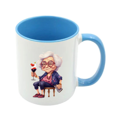 Mug - 11oz - OAP - Lady with a drink 5