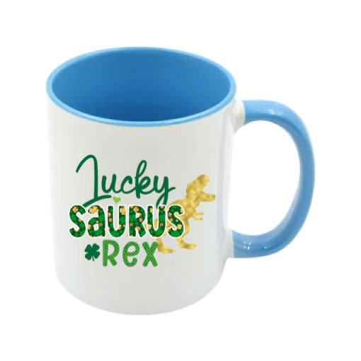Mug - 11oz - St Patricks Day - Lucky Saurus Rex