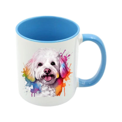Mug - 11oz - Bichon Frise dog in vibrant watercolours 2