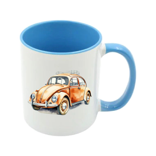 Mug - 11oz - VW Beetle - Orange
