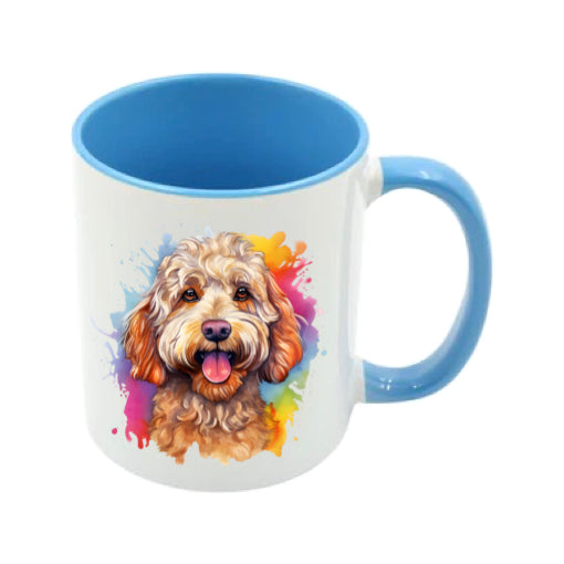 Mug - 11oz - Cockapoo in vibrant watercolours 3