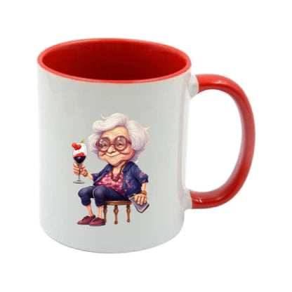 Mug - 11oz - OAP - Lady with a drink 5