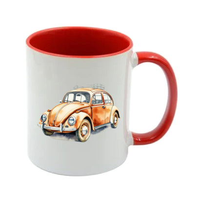 Mug - 11oz - VW Beetle - Orange