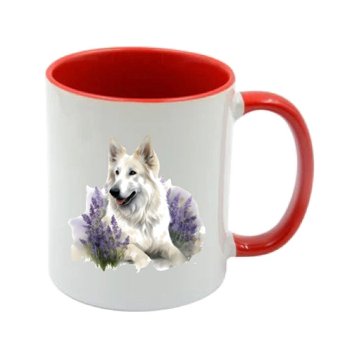 Mug - 11oz - White Swiss Shepherd 8 (GSD)